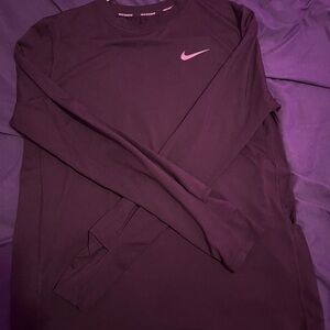 Nike Black Long Sleeve Performance Tee